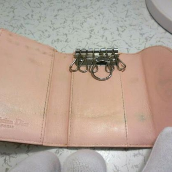 DIOR 'Trotter Romantique Heart Flap' card/key case - Picture 5 of 8